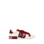 Dolce & Gabbana Vintage Tvåton Läder Sneakers Red, Herr