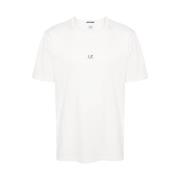C.p. Company T-shirt med logotryck White, Herr