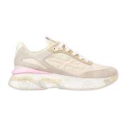 Premiata Stiliga Beige Sneakers Multicolor, Dam