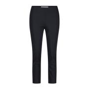 Raffaello Rossi Hög midja Slim Fit Elastisk Midja Byxor Black, Dam