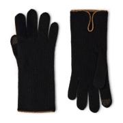 Borbonese Gloves Black, Dam