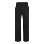 LauRie Wide Trousers Black, Dam