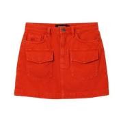 Desigual Short Skirts Red, Dam