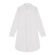 Marc O'Polo Avslappnad skjortklänning White, Dam