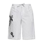 Dolce & Gabbana Applicerade shorts White, Herr
