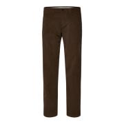 Selected Homme Wide Trousers Brown, Herr