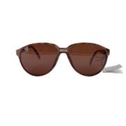 Dior Vintage Pre-owned Plast solglasgon Brown, Dam