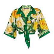 Dolce & Gabbana Skjorta med blommotiv Multicolor, Dam