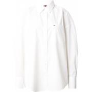 Tommy Jeans Vit Logo Patch Button-Up Skjorta White, Dam