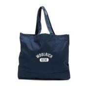 Woolrich Shopper Tote Väska Blue, Dam