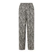 LauRie Wide Trousers Multicolor, Dam
