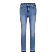 Hugo Boss High-Waist Slim-Fit Denim Jeans Blue, Dam