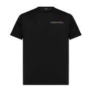 Dsquared2 Tryckt T-shirt Black, Herr