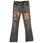 Dolce & Gabbana Pre-owned Pre-owned Bomull jeans Blue, Dam