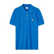 Maison Kitsuné Polo Shirts Blue, Herr