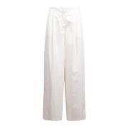 Federica Tosi Wide Trousers White, Dam
