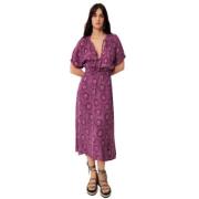 Sessun Maxi Dresses Purple, Dam