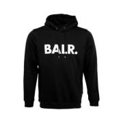 Balr. Straight Jet Black Hoodie Black, Herr