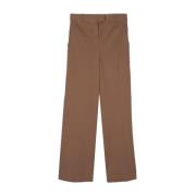 Circolo 1901 Wide Trousers Brown, Dam