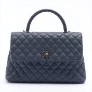 Chanel Vintage Pre-owned Laeder handvskor Blue, Dam