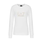 Emporio Armani EA7 Sweatshirts White, Dam