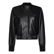 Givenchy Leather Jackets Black, Dam