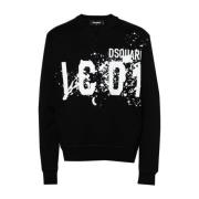 Dsquared2 Sweatshirts Black, Herr