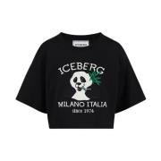 Iceberg T-Shirts Black, Dam