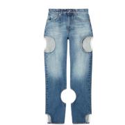 Off White Loose-fit Jeans Blue, Dam