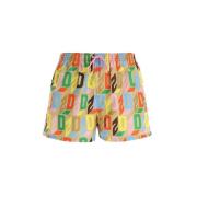 Dsquared2 Slim Fit Nylon Badshorts Multicolor, Herr