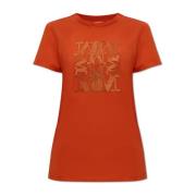 Max Mara Taverna T-shirt Orange, Dam