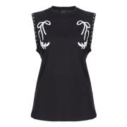 Pinko Sleeveless Tops Black, Dam