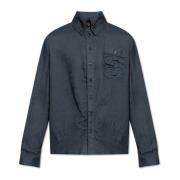 Vivienne Westwood Skjorta med logotyp Blue, Herr