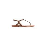 Maliparmi Flat Sandals Brown, Dam