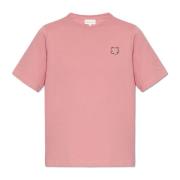 Maison Kitsuné T-shirt med logotyp Pink, Dam