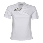 Lanvin Optisk Vit Bomull T-shirt White, Dam