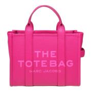Marc Jacobs Rosa Läderhandväska med Logotyp Pink, Dam