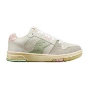 Saucony Låg Beige Grön Sonic Sneakers Multicolor, Dam