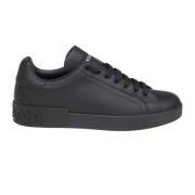 Dolce & Gabbana Portofino Svarta Sneakers Black, Herr