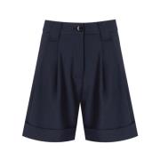 Ganni Casual Shorts Blue, Dam