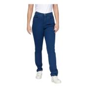 2-Biz Randy Denim Jeans Klassisk Passform Blue, Dam