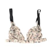 Costume National Blommig Beige Bikini Bh Beige, Dam