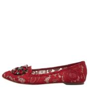 Dolce & Gabbana Pre-owned Pre-owned Spets lgskor Red, Dam