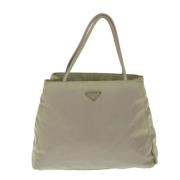 Prada Vintage Pre-owned Tyg prada-vskor Beige, Dam