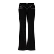 Versace Jeans Couture Utställda jeans Black, Dam