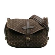 Louis Vuitton Vintage Pre-owned Canvas crossbodyvskor Brown, Dam