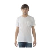 Daniele Alessandrini Stilfull Angolo St T-Shirt Sweatshirt White, Herr