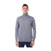 Daniele Alessandrini Klassisk Ull Turtleneck Sweater Pullover Gray, He...