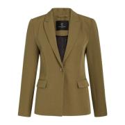 Bruuns Bazaar Oliv Blazer med Ficklock Green, Dam