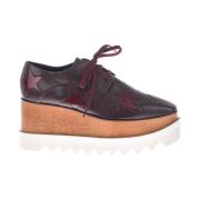 Stella McCartney Burgundy Snörskor Elyse Red, Dam